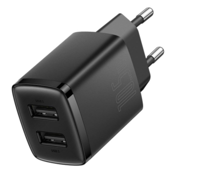 Ładowarka i akumulator BASEUS Ładowarka sieciowa 2x USB-A 10.5W 2A CCXJ010201
